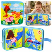 3D Felt Sensory Educational Book Dinosaurs