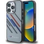 "Motosport IML Random Stripes Case iPhone 16 Pro" Grey