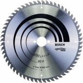 Bosch diskinio pjūklo diskas Optiline Wood, Ø 250 mm, 60 dantų