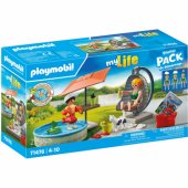 PLAYMOBIL 71476 City Life Starter Pack Splashing fun at home, construc