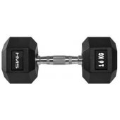HMS Hex Pro guma dengtas hantelis, 1 x 16 kg