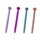 Diamond Ballpoint Pen in Matte Blue Refill 0.7mm Mix