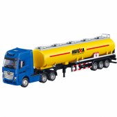 Tank Truck Metal Movable Parts Yellow 1:50