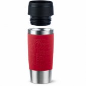 Emsa TRAVEL MUG Classic termo puodelis (tamsiai raudonas / nerūdijantysis plienas, 0.36 lit