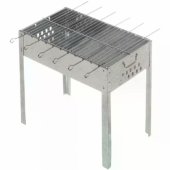 Charcoal grill with 6 skewers 634368