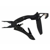 Gerber Multitool Crucial Black, Strap Cutter (black, 7 tools)