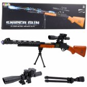 Toy Sniper Rifle AK-528 Sight Tripod Lights Sounds