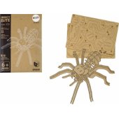 Wooden 3D Spider Puzzle Educational Combination 31 Elements