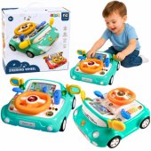 Interactive Panel Driving Simulator Car Lights Sounds Blue