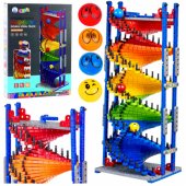 Educational Construction Blocks Slide Track For Balls Colorful 550 pcs