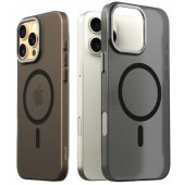 "Aero Frame Case iPhone 16 Pro Max" Clear Black