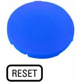 Eaton 22 mm plokščias mėlynas mygtuko įdėklas su užrašu RESET M22-XD-B