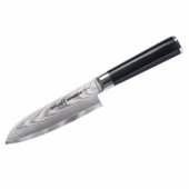 DAMASCUS universalus virtuvinis Santoku peilis 145mm