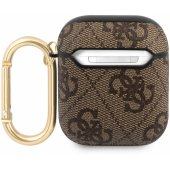 GUA24GSMW 4G Script case for Airpods 1/ 2 Brown