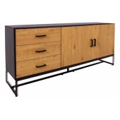 AMSTERDAM 160x40xH75cm Oak/ Black