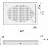 Art 1200x800 mm White