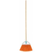 Universali šluota 27cm su PVC šereliais. Medinis kotas 120cm Klin