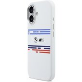 M Silicon Horizontal Line MagSafe iPhone 17, baltas