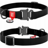 _8092067 Collar WAU DOG OBROŻA WATERPROOF M 2,0/ 28-40cm PVC CZARNA