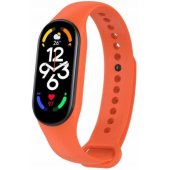 Xiaomi Mi Band 5/ 6/ 7 silikoninis dirželis, oranžinis