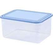 Food container rectangle 4L transparent/ blue