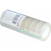 Q-Connect Biuro juosta 18 mm x 30 m skaidri, 8 vnt.