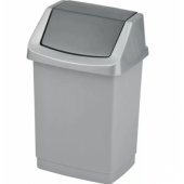 Trash Bin CLICK-IT 15L (Silver)