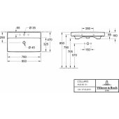 Collaro 800x470 mm White