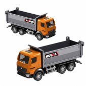 Dump Truck Metal Collectible Model Huina Orange 1:80