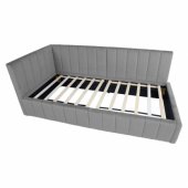 Bed JASPER 90x200cm, grey