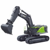 Huina metalinis vikšrinis ekskavatorius, žalias, 1:50