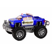 Mėlynas policijos pikapas, visureigis