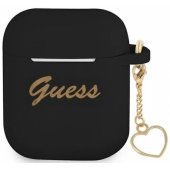 Silicone Charm Cover for Airpods 1/ 2 Black