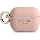 Silicone Glitter Cover for Apple AirPods Pro Pink