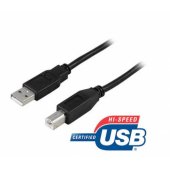 USB 2.0 cable Type A/ B male 3m (USB-230S) Black