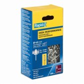 R RIVETS D4 10MM ALIUMINIS 500PCS DĖŽĖ