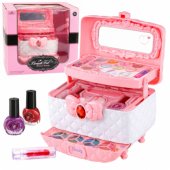 Beauty Set for Makeup and Nails Cosmetics Case for Kids