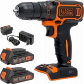 Black&Decker BDCDC18B gręžtuvas-suktuvas, 18 V, 2 × 1.5 Ah akumuliatoriai