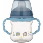 Cup with Silicone Spout FirstCup BONJOUR PARIS 6m+ 150ml 56/ 612 Blue