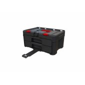 Įrankių dėžė KETER Stack®N®Roll (17210832/ 253384), 2 stalčiai, juoda