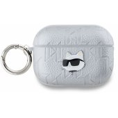 KLAP2PGCHPS Embossed Choupette Head Case Apple AirPods Pro Silver