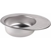 Sink 57x45x18cm Left Silver