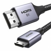 HD163 8K 2m juodas/ pilkas