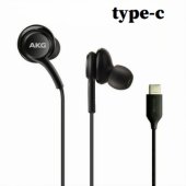 Universalios ausinės Type-C su mikrofonu, juodos spalvos