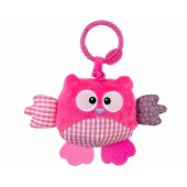 Milly Mally Plush pendant Owl pink