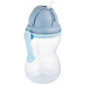 Gertuvė su šiaudeliu 370ml 56/ 113 mėlyna