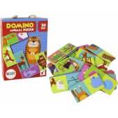 Logic Game Double-Sided Domino Animals Puzzle 10cm x 5cm 28 Pieces.