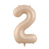 Folio balloon 100cm Number 2 Matte Beige