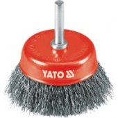 Yato priekinis šepetys su koteliu, Inox viela, 75 mm (YT-4751)