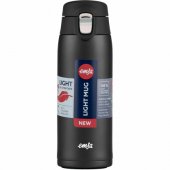 Emsa TRAVEL MUG light termopuodelis (juoda (matinė), 0,4 litro, atverčiamas dangtelis)